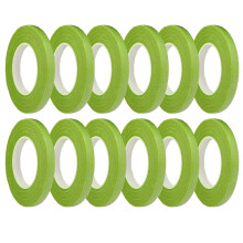 Fita floral verde-maçã, 12 rolos de 90 pés cada.