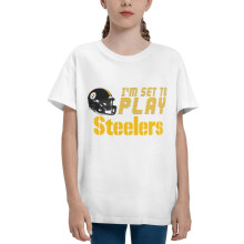 Steelers kortärmad barntröja fotbollslogotyp