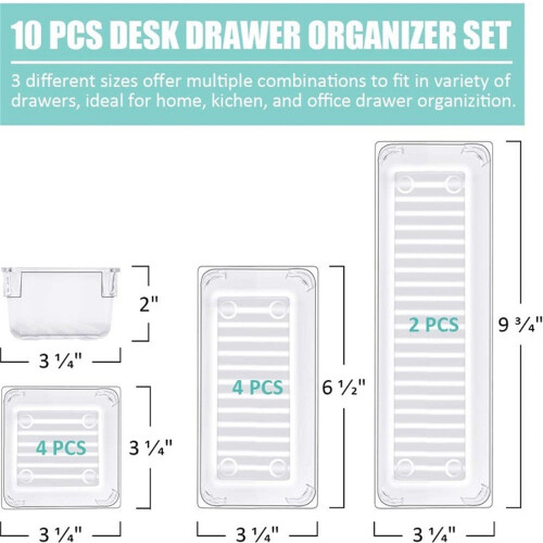 Donemore Make-up-Organizer mit mehrlagigen Schubladen, 50 cm 2