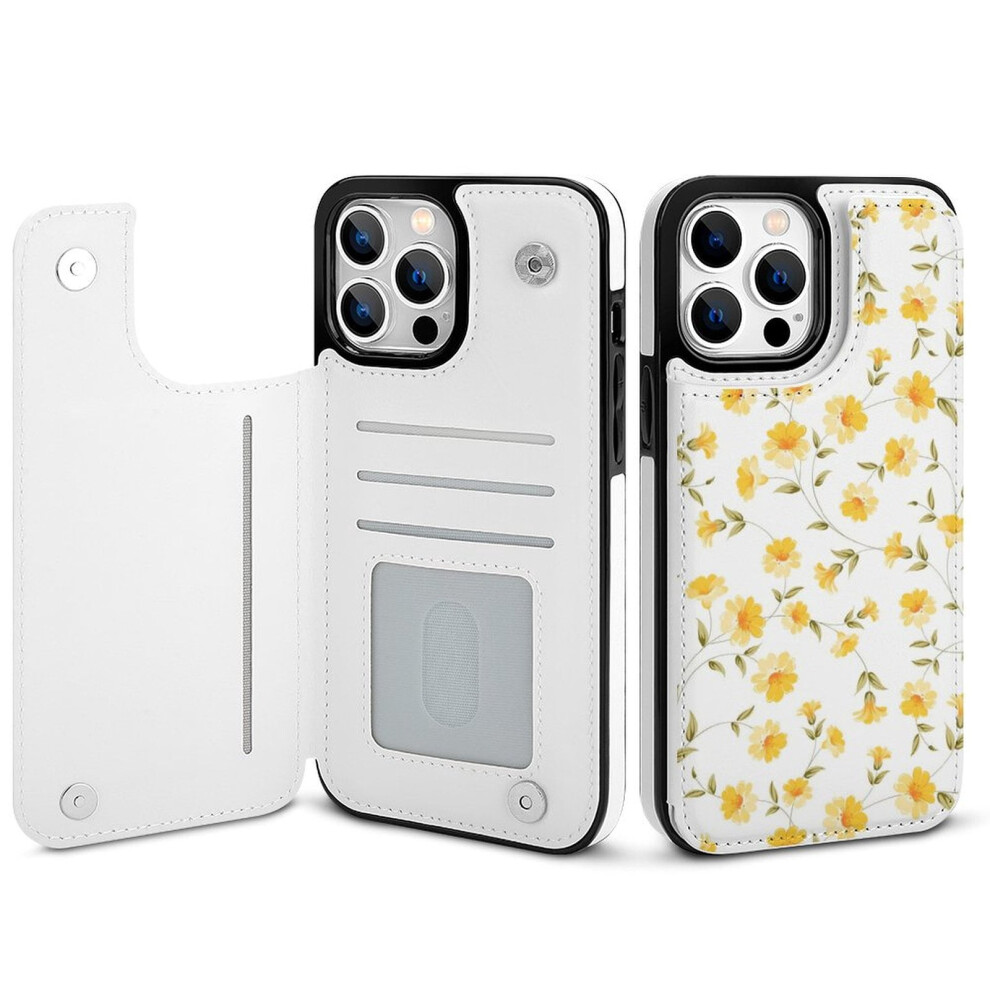 Floral Pu Leather Wallet Case For Iphone 14 Pro Max 354484016560