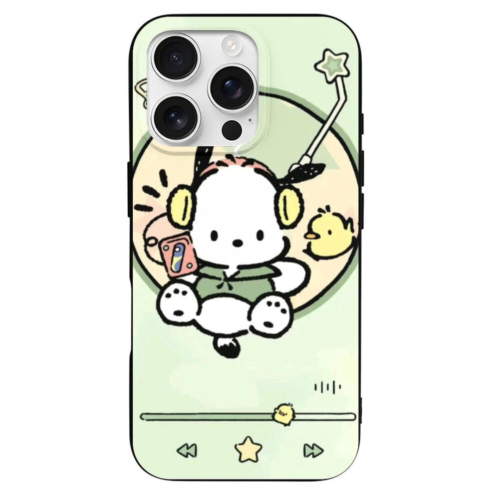 Pochacco Tpu Case For Iphone 16 Pro Slim Black 354484017178