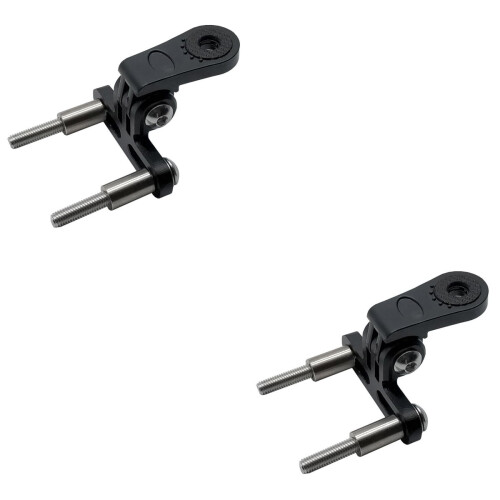 Support de lampe pour guidon de vélo, montage étendu, 2 pièces