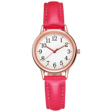 Läderklocka Minimalistisk Gåva Dam Elegant Quartz Urtavla Mode Med Armband Damklocka Klockor För Sjuksköterskor