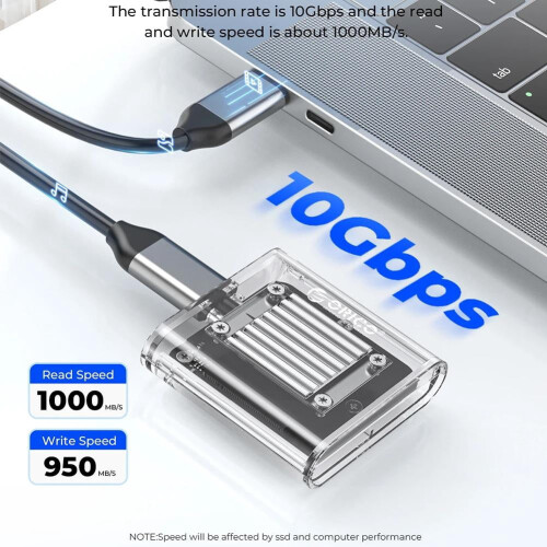 Mini M.2 NVMe SSD-behuizing 10 Gbps 1