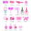 Play Cosmetic Makeup Toy Set ABS 34 Pieces 8