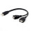 USB2.0A hane till dubbel USB hona Y-splitteradapter 2