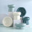 Ceramic raised cat bowl with stand 2-pack 7