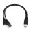 USB2.0A hane till dubbel USB hona Y-splitteradapter 5