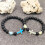 Volcanic stone luminous cross bracelet 19 pcs 4