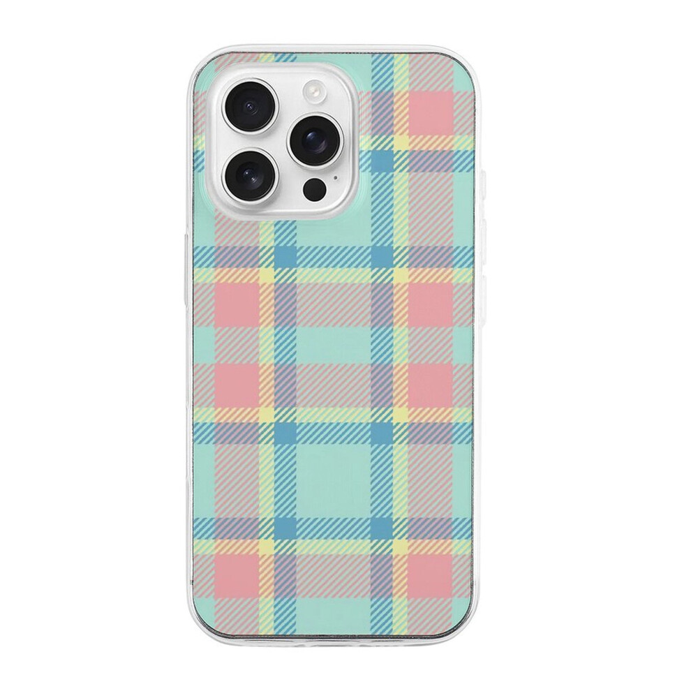 Plaid Tpu Case For Iphone 16 Pro Â Slim And Transparent 354484017031