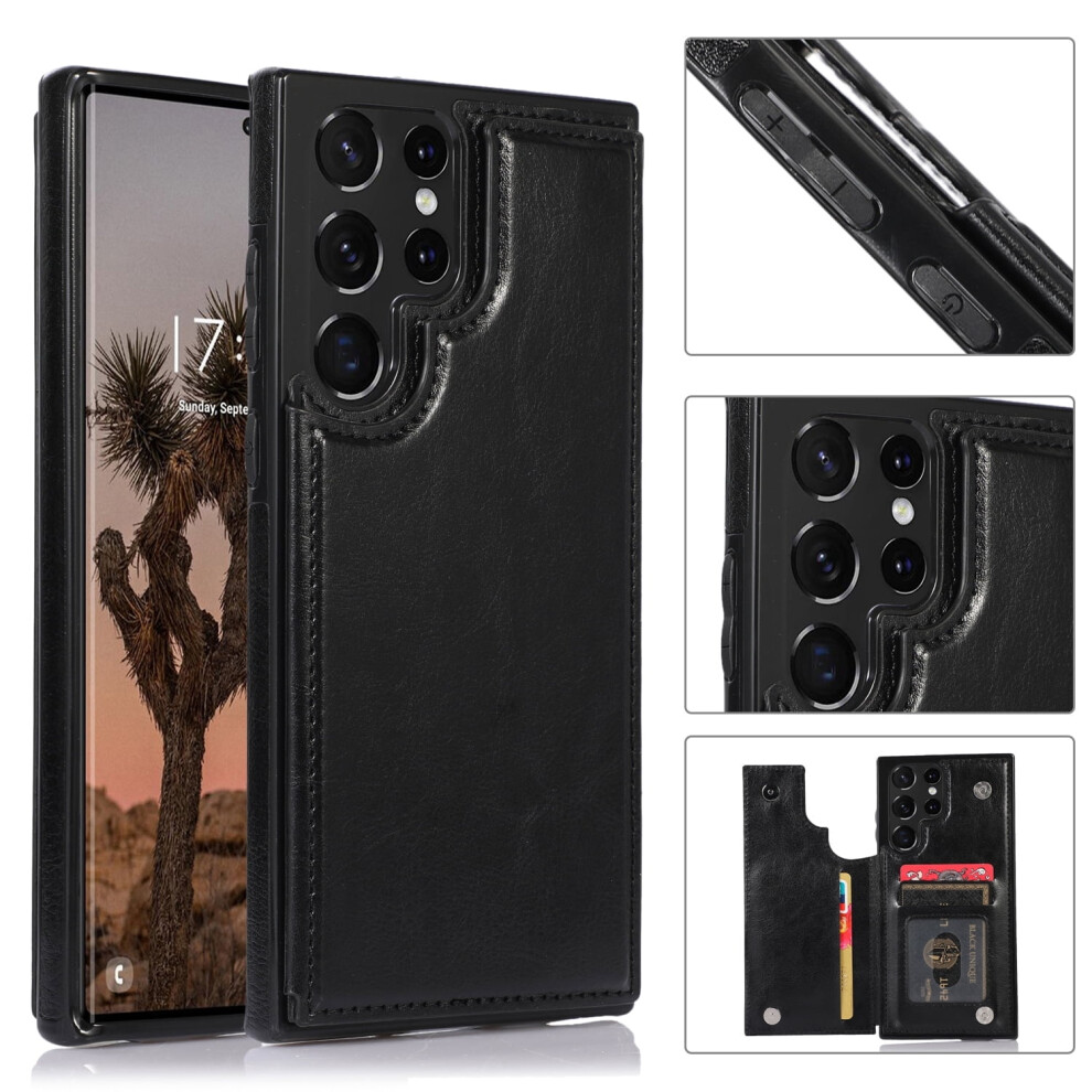 Leather Flip Folio Wallet Case For Samsung Galaxy S25 Ultra 354484018670