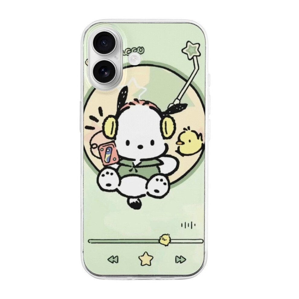 Pochacco Tpu Iphone 16 Case Â Ultra-Slim Transparent 354484017185
