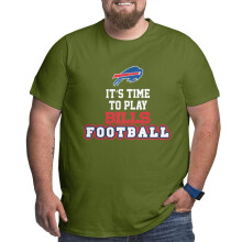Herr stor och lång sport-T-shirt med fotbollslagslogotyp