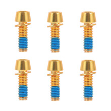 Tornillos para rotor de bicicleta, pernos de freno de disco, 6 piezas