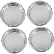 Metalliset kynttilänkupit tuikkuille, 4 kpl