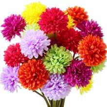 Artificial Marigold Flowers Bulk24pcs2.76inch multicolor