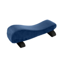 Cuscino per bracciolo Zhouqiannn in memory foam blu trapuntato, 1 pezzo