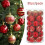 Christmas Ball Ornaments Set Gold Red Pink 30PC 1