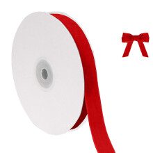 Fita de Natal de veludo, 1,6 cm x 9,14 m