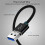 Prodlužovací kabel USB 3.0 samec-samice 1,5 m 2