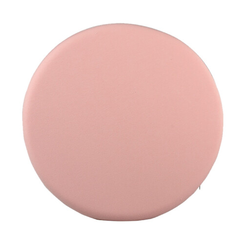 Almofada redonda de espuma viscoelástica para uso doméstico.