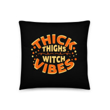 Pernă de vrăjitoare de Halloween cu design pentru coapse groase, 4545 cm