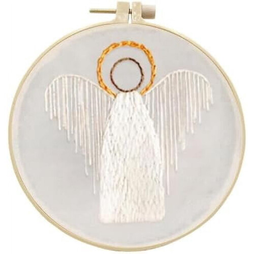 Weihnachtsstickset für Anfänger mit Engelkreuz