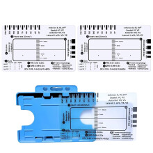 Regla de ECG transparente - Herramienta de medición de 7 pasos
