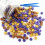 Perles de cire à cacheter violettes et dorées, 210 pièces 1