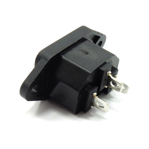 IEC320C14-Einbaubuchse 10A250V3-polig 2
