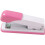 Middelgrote nietmachine, roze, metaal, draagbaar 1