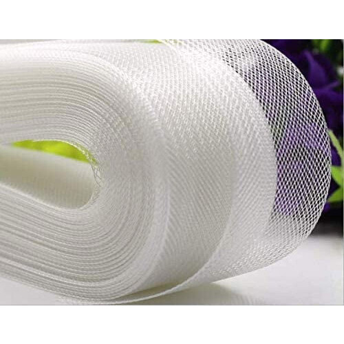 Polyester white horsehair braid 3 inch 50 yards