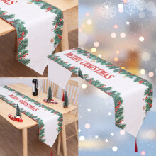 Vánoční banner na stůl, dvouvrstvý kartáčovaný ubrus, 1 kus