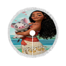 Moana karácsonyfadíszes ruha rojtokkal és plüsssel
