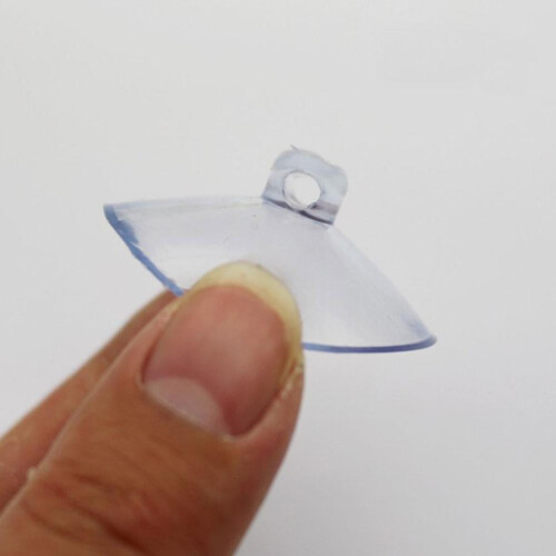 Fönsterglas sugkoppskrok plast 1-pack 2