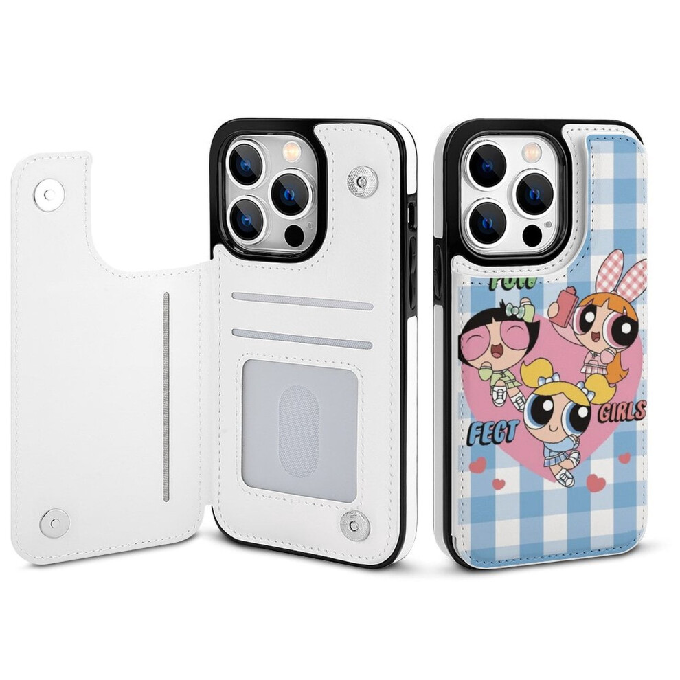 Powerpuff Girls Iphone 14 Pro Wallet Case With Card Holder 354484015419
