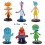 Emotion Characters Figurines PVC Desk Decor Set6Pcs 1