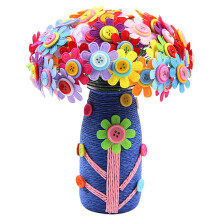 Blumenbastelset für Kinder von 2-4 Jahren mit Knöpfen und Schaumstoffperlen