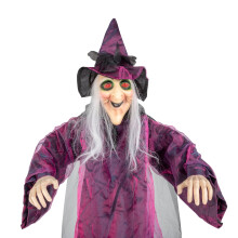 Elämänkokoinen puhuva noita Halloween-koristeet71 tuumaa