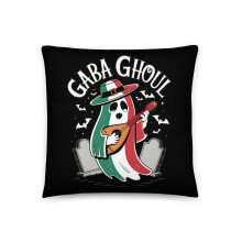 Gabagool Pun Halloween Italiensk Flagga Kudde 4545 cm