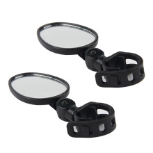 Espelho retrovisor oval ajustável para bicicleta de estrada
