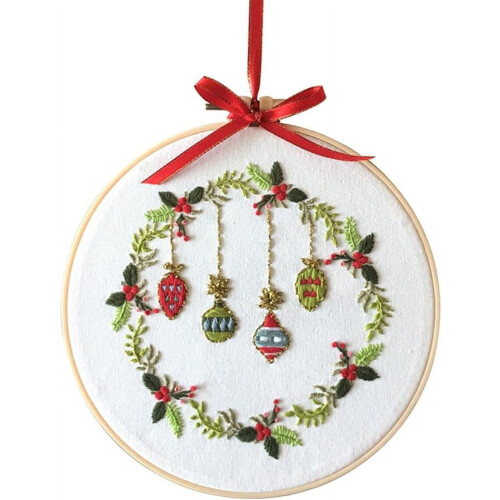 Kit de Bordado Sinos de Natal Chenflying (1/3 peças)