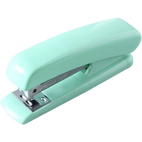 Agrafeuse Macaron Color Vert Menthe Moyenne 24 Feuilles