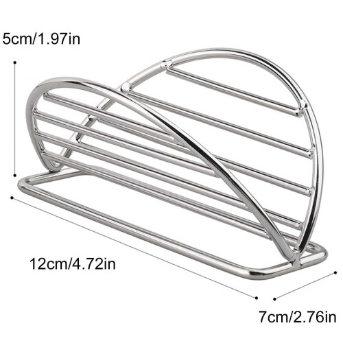 Support à tacos en acier inoxydable, capacité de 6 tacos 2