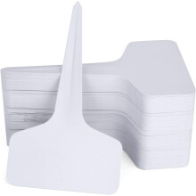 PVC štítky na rostliny, typ T, 100 ks, 2,36 x 3,93 palce