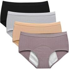Braguitas menstruales de algodón Kissecret para adolescentes (4 unidades)