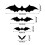 Αυτοκόλλητα τοίχου Halloween 3D με νυχτερίδες για εσωτερικούς και εξωτερικούς χώρους 2