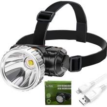 Wiederaufladbare LED-Stirnlampe für Camping und Angeln