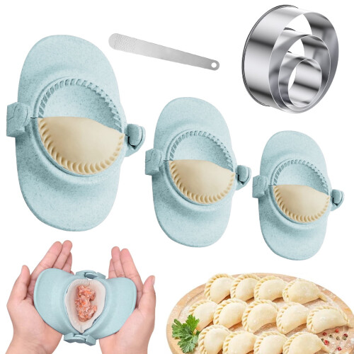 Dumplingmaker set met deegsnijder in 3 maten