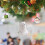 Christmas tree decoration black irregular ball pendant 12 4